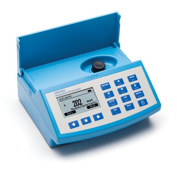 FOTÓMETRO MULTIPARAMÉTRICO Y MEDIDOR DE PH PARA ACUACULTURA (HI83303-02)