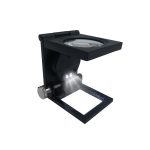 LUPA METAL PESADO ALTA CALIDAD 2 LED 10X DE CRISTAL 30 MM