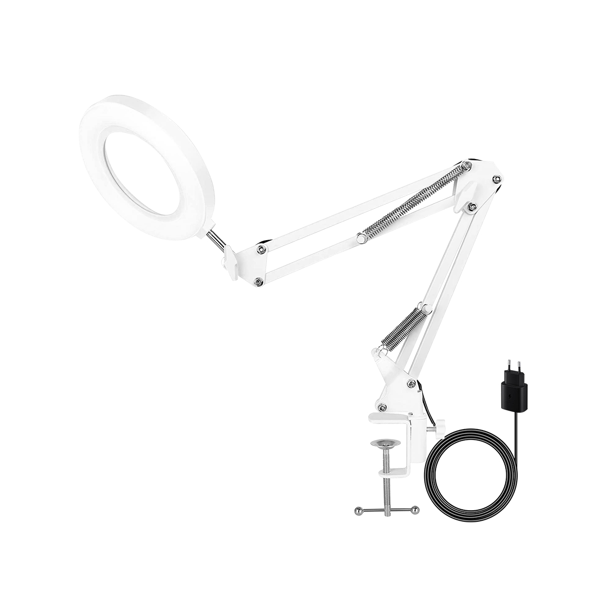 LUPA DE ESCRITORIO 10X ARTICULADO CON LUZ LED