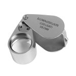 LUPA ENTOMOLOGICA 30X X 21MM CROMADA CON LUZ LED