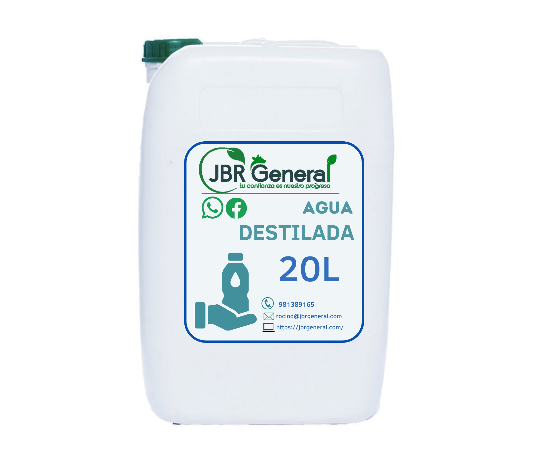 AGUA DESTILADA DE 20 LITROS